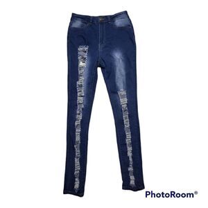 Redfox Destroyed Skinny Jeans